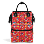 Comic Book Red Multi Pocket Backpack Default Title Multi Pocket Backpack comic Printed Offshore