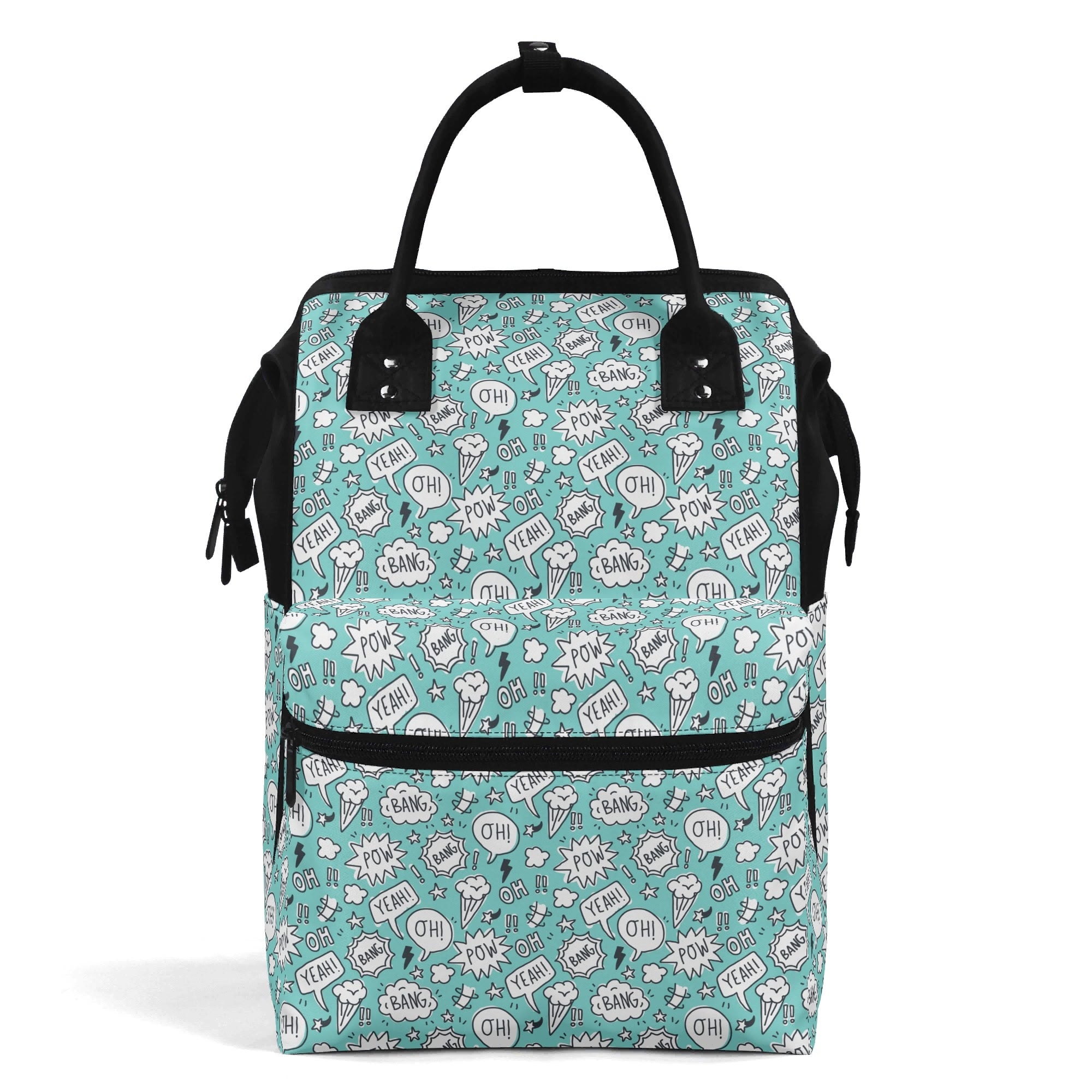 Comic Book Speech Bubbles Multi Pocket Backpack Default Title Multi Pocket Backpack comic Printed Offshore