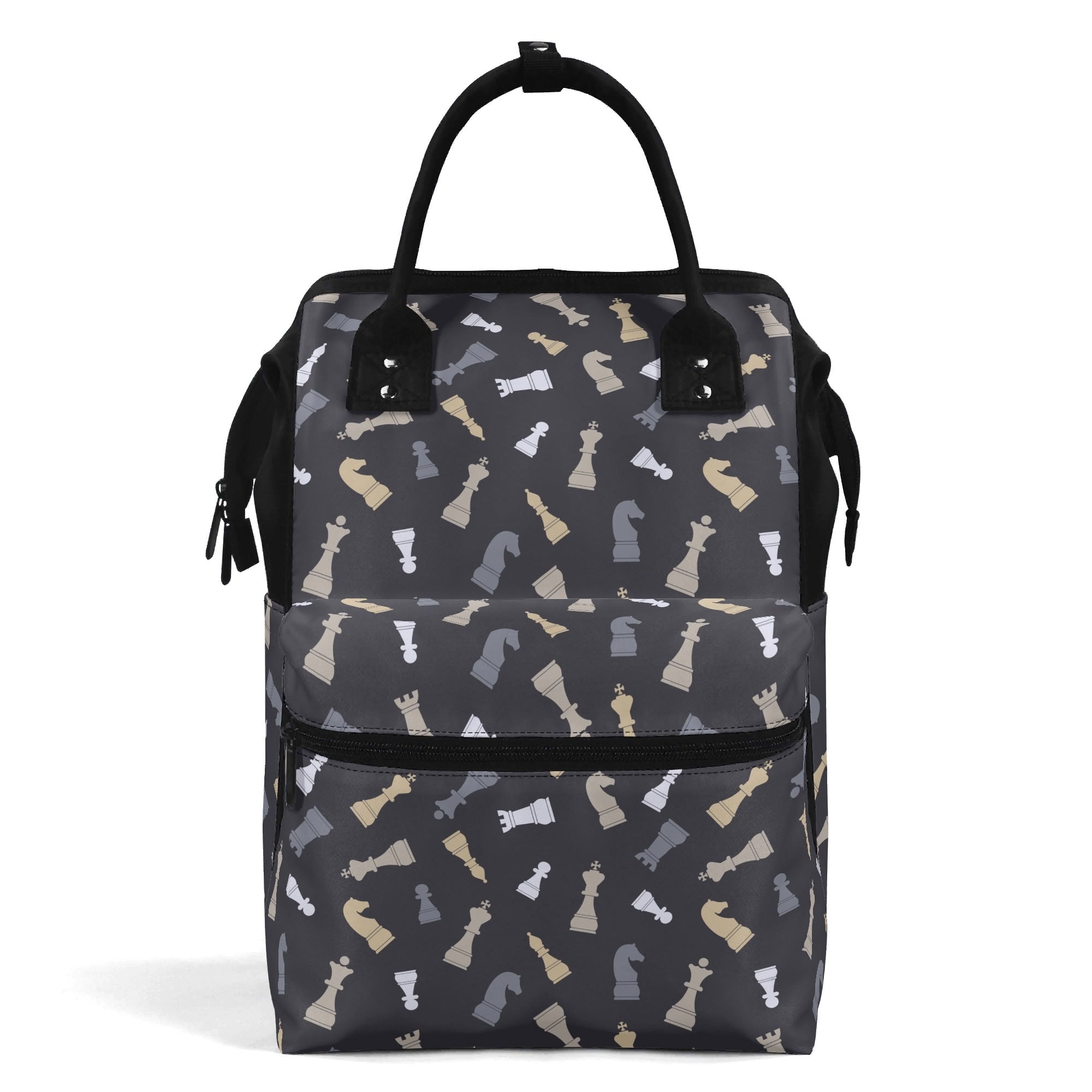 Chess Pattern Multi Pocket Backpack Default Title Multi Pocket Backpack Chess Printed Offshore