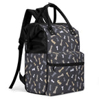 Chess Pattern Multi Pocket Backpack Multi Pocket Backpack Chess Printed Offshore