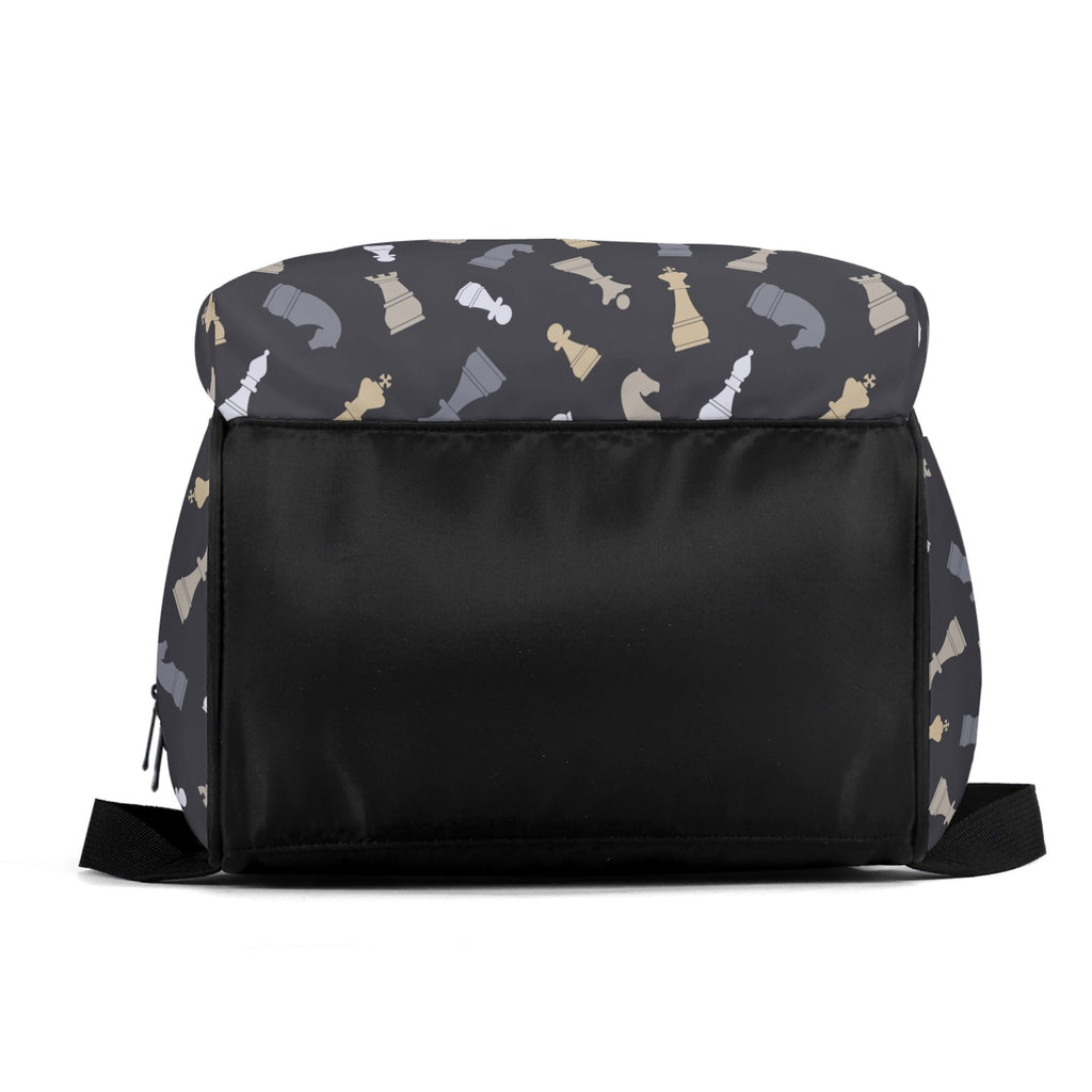 Chess Pattern Multi Pocket Backpack Multi Pocket Backpack Chess Printed Offshore