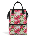 Hibiscus Multi Pocket Backpack Default Title Multi Pocket Backpack Plants Printed Offshore