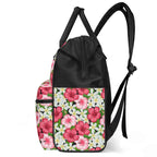 Hibiscus Multi Pocket Backpack Multi Pocket Backpack Plants Printed Offshore