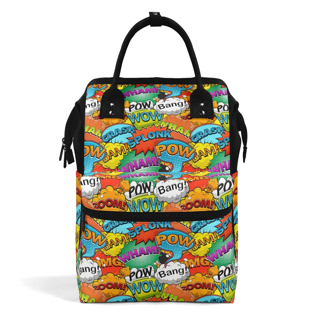 Comic Book 2 Multi Pocket Backpack Default Title Multi Pocket Backpack comic Printed Offshore