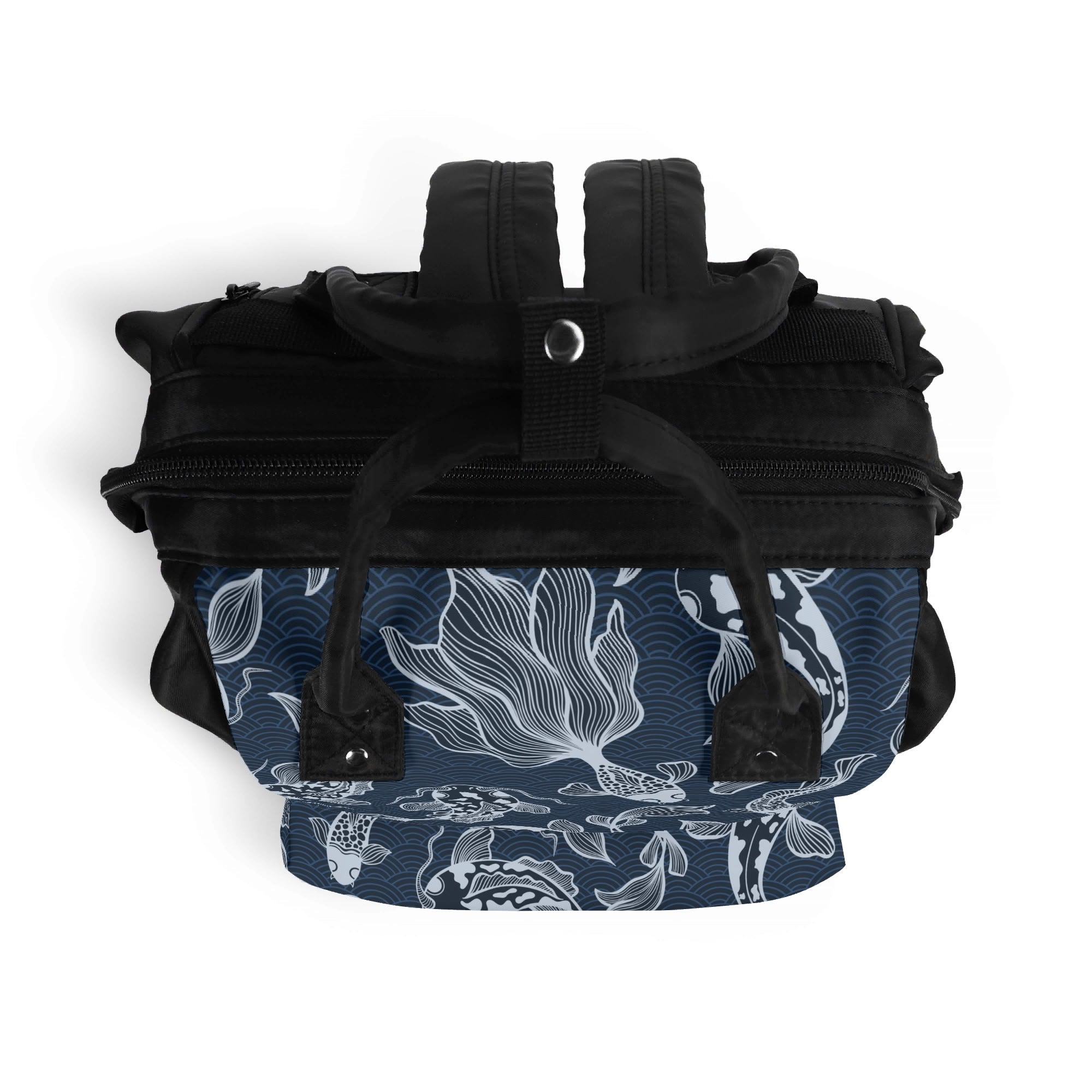 Blue Fish Multi Pocket Backpack Multi Pocket Backpack animal Printed Offshore