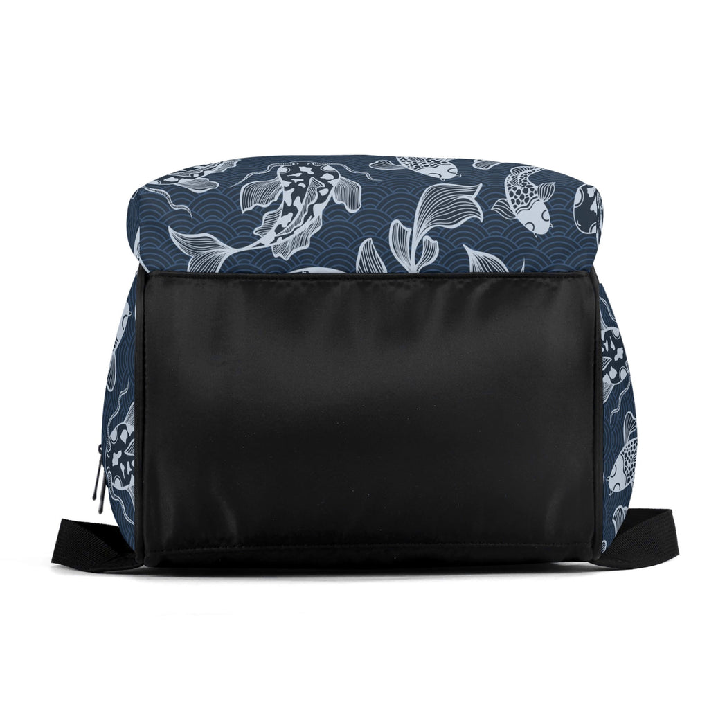 Blue Fish Multi Pocket Backpack Multi Pocket Backpack animal Printed Offshore
