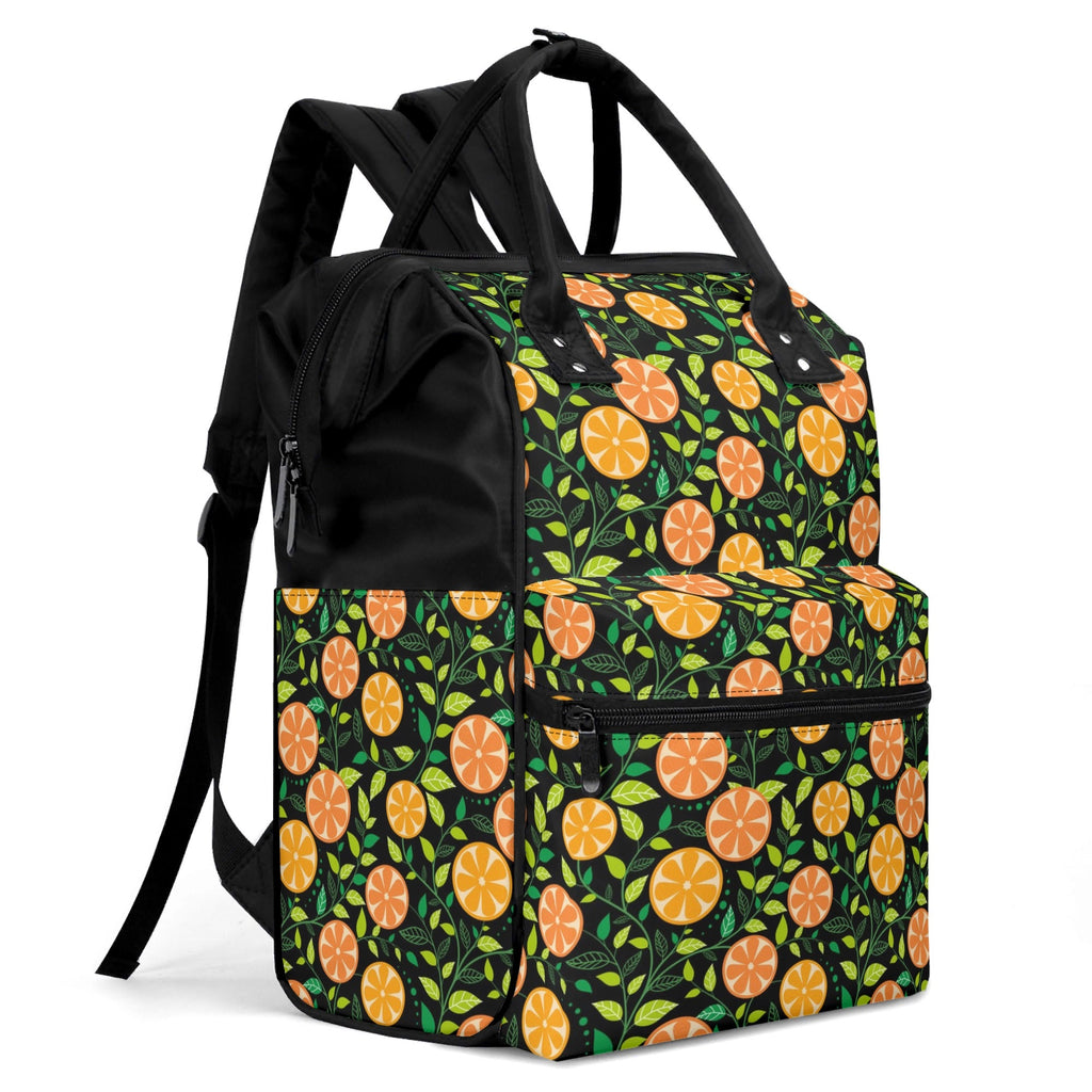 Oranges Multi Pocket Backpack Multi Pocket Backpack Food Printed Offshore
