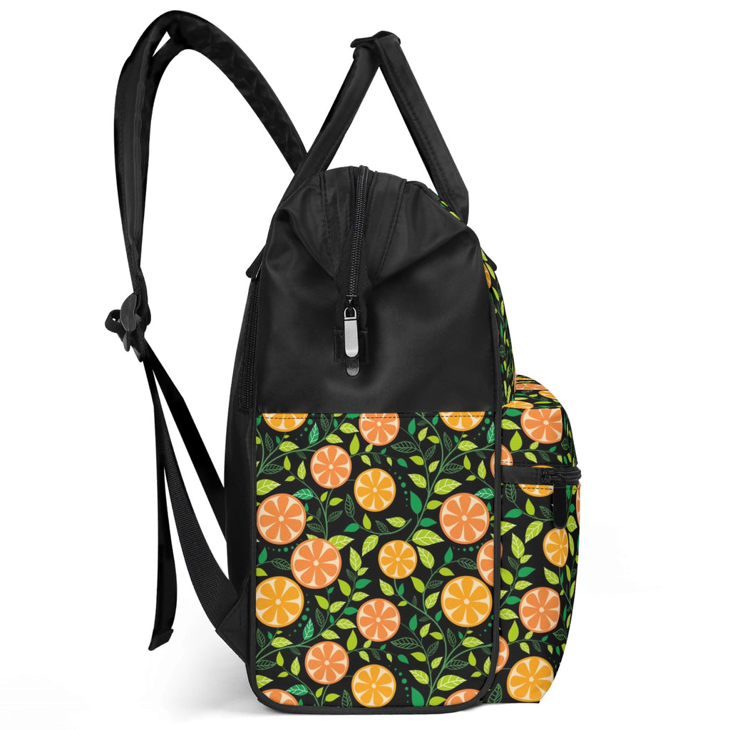 Oranges Multi Pocket Backpack Multi Pocket Backpack Food Printed Offshore