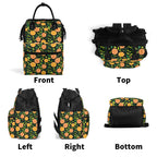 Oranges Multi Pocket Backpack Multi Pocket Backpack Food Printed Offshore