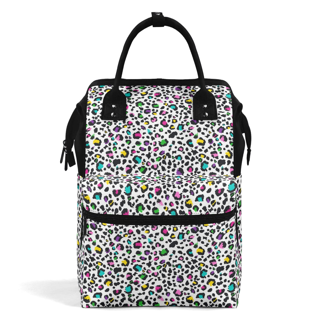 Animal Print In Colour Multi Pocket Backpack Default Title Multi Pocket Backpack animal Printed Offshore
