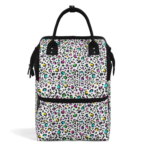 Animal Print In Colour Multi Pocket Backpack Default Title Multi Pocket Backpack animal Printed Offshore