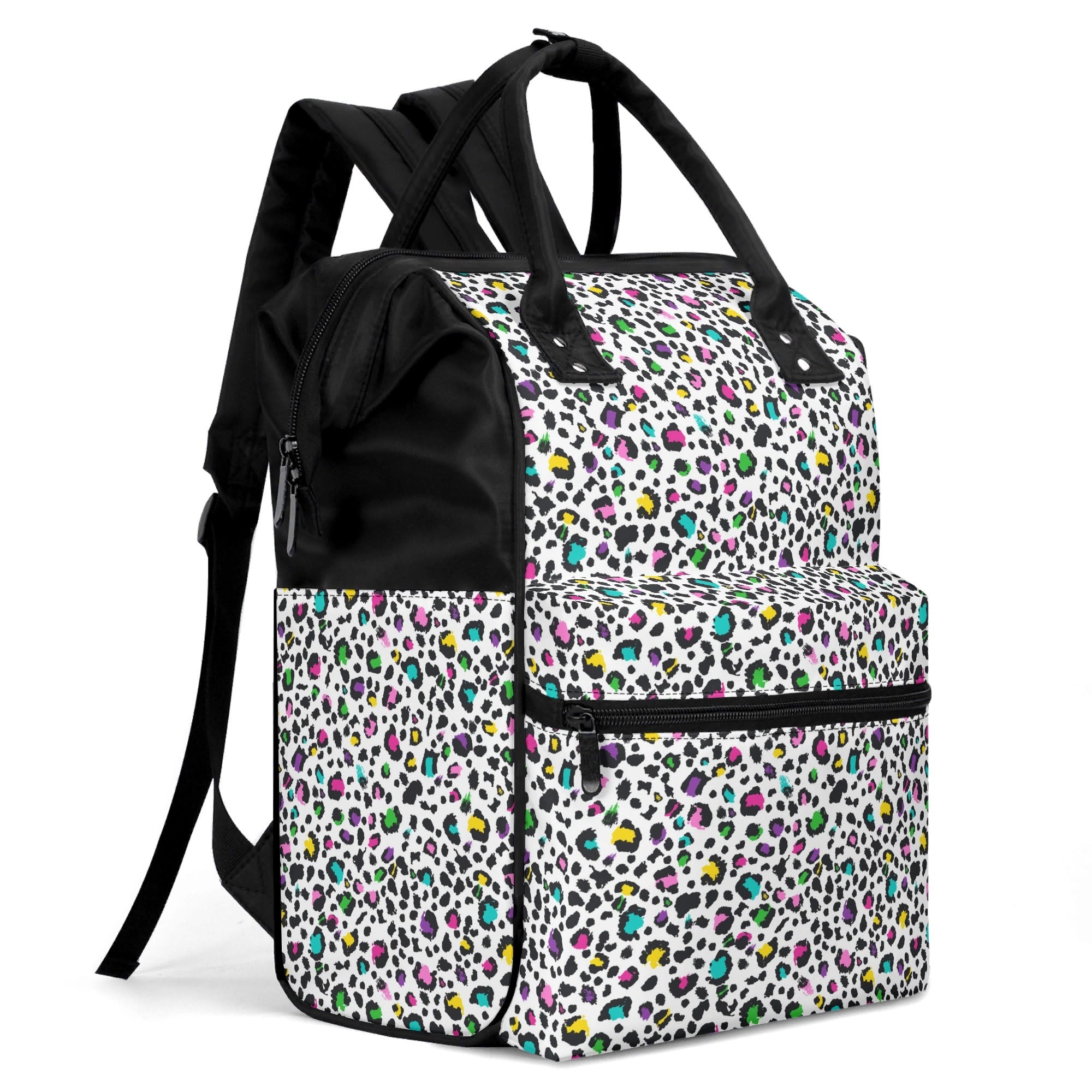 Animal Print In Colour Multi Pocket Backpack Multi Pocket Backpack animal Printed Offshore