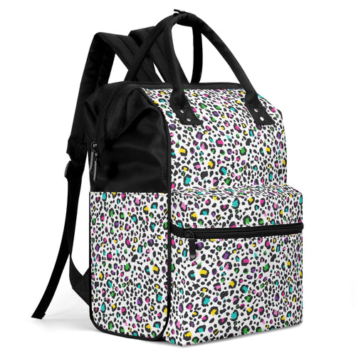 Animal Print In Colour Multi Pocket Backpack Multi Pocket Backpack animal Printed Offshore