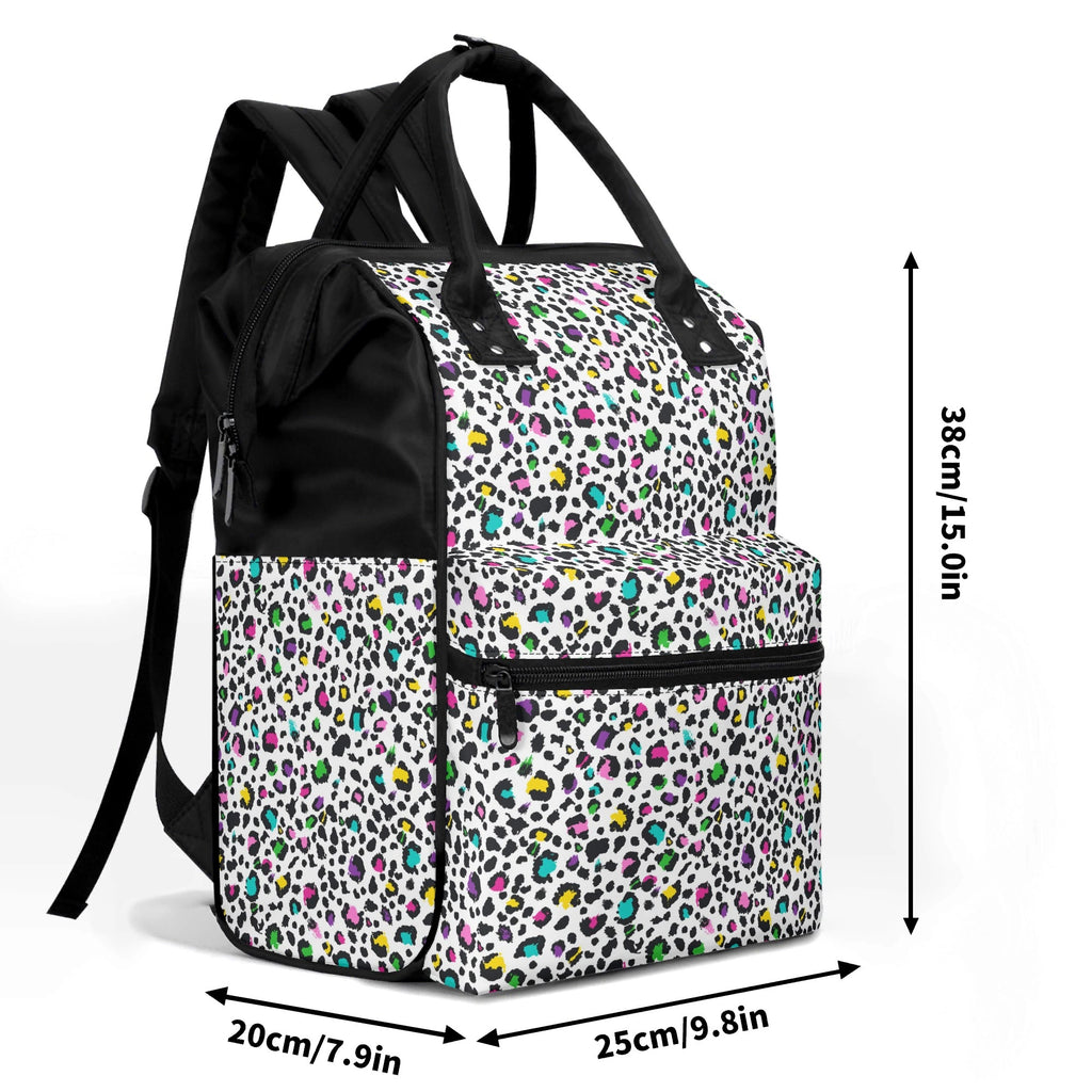 Animal Print In Colour Multi Pocket Backpack Multi Pocket Backpack animal Printed Offshore