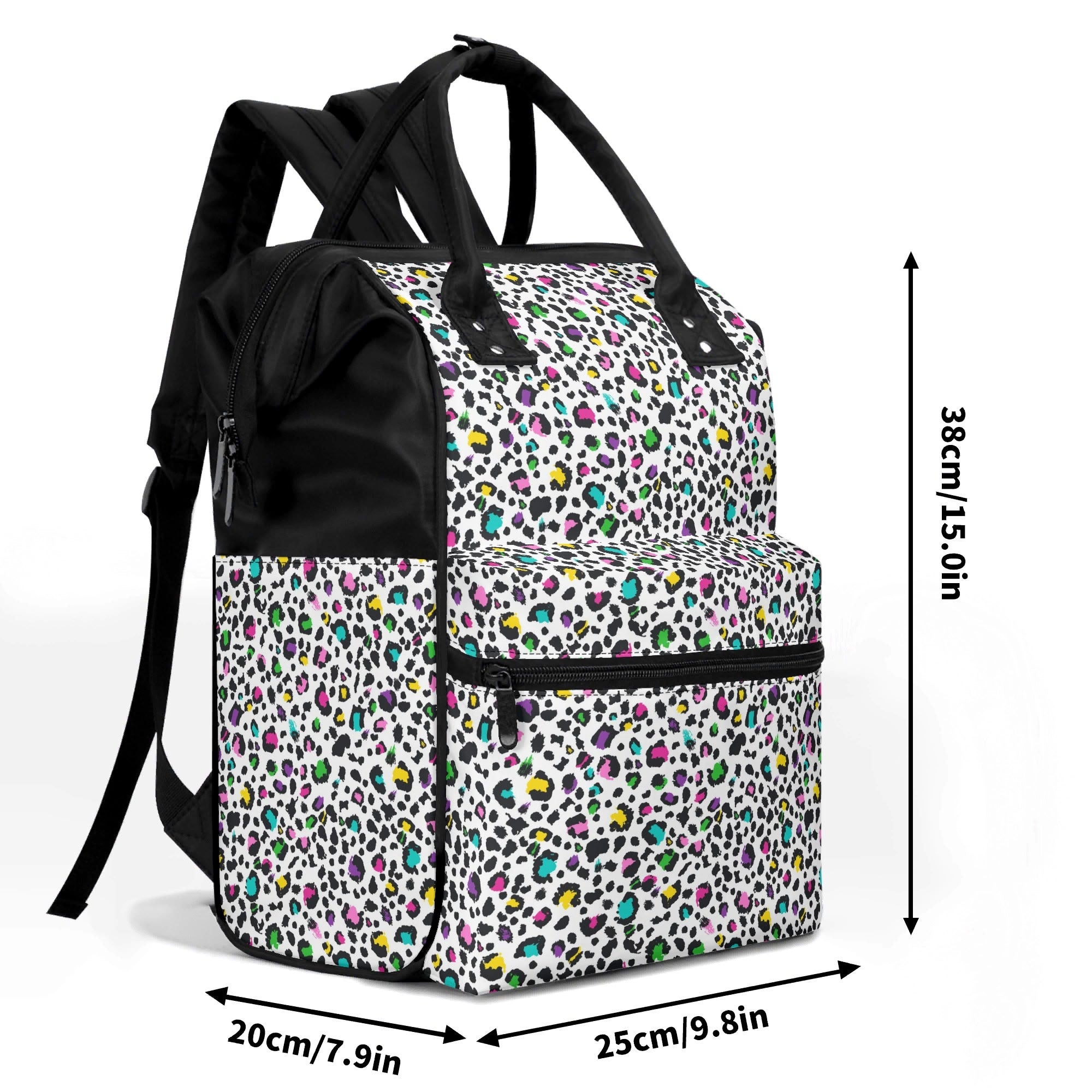 Animal Print In Colour Multi Pocket Backpack Multi Pocket Backpack animal Printed Offshore