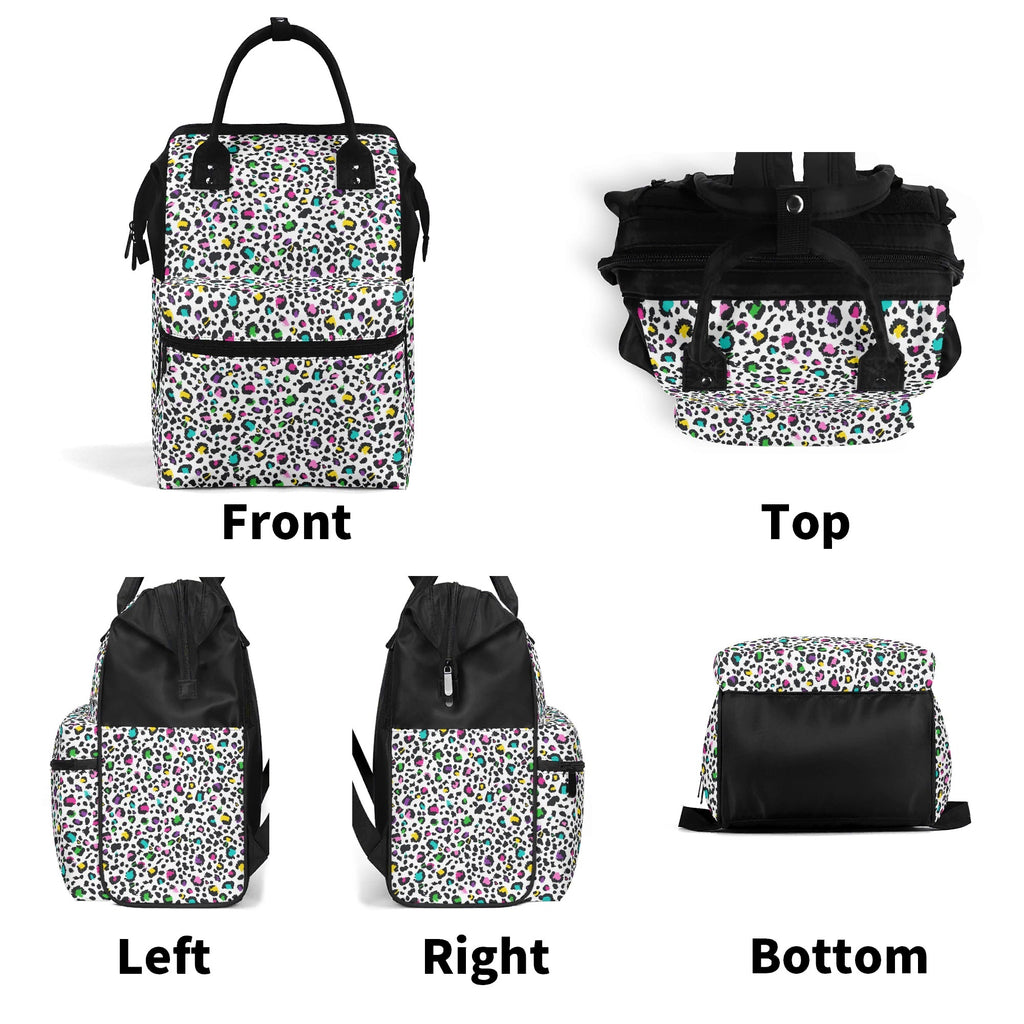 Animal Print In Colour Multi Pocket Backpack Multi Pocket Backpack animal Printed Offshore