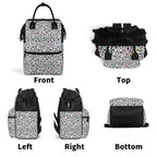 Animal Print In Colour Multi Pocket Backpack Multi Pocket Backpack animal Printed Offshore
