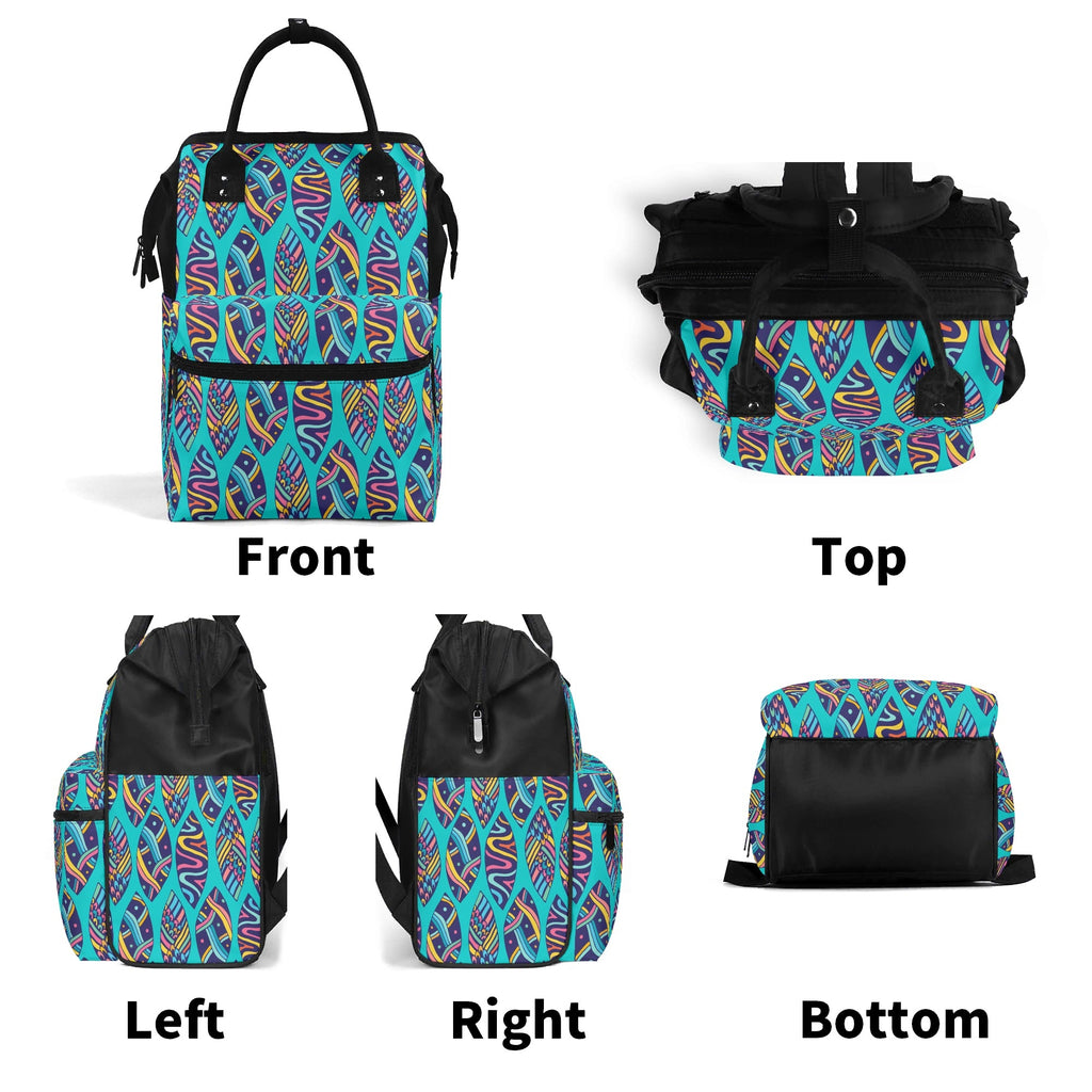 Surfboards Multi Pocket Backpack Multi Pocket Backpack Printed Offshore Surf