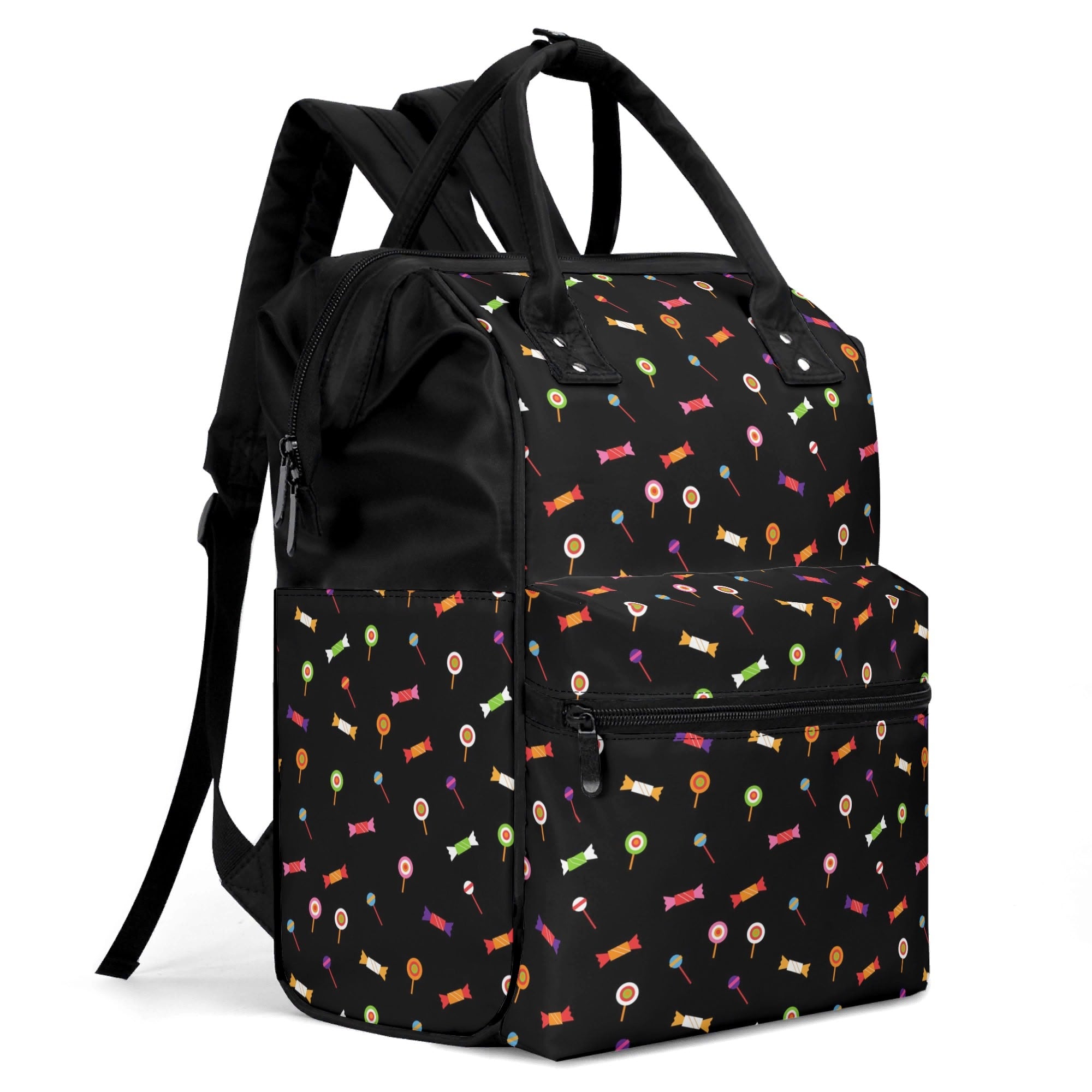 Candy Multi Pocket Backpack Multi Pocket Backpack Food Printed Offshore