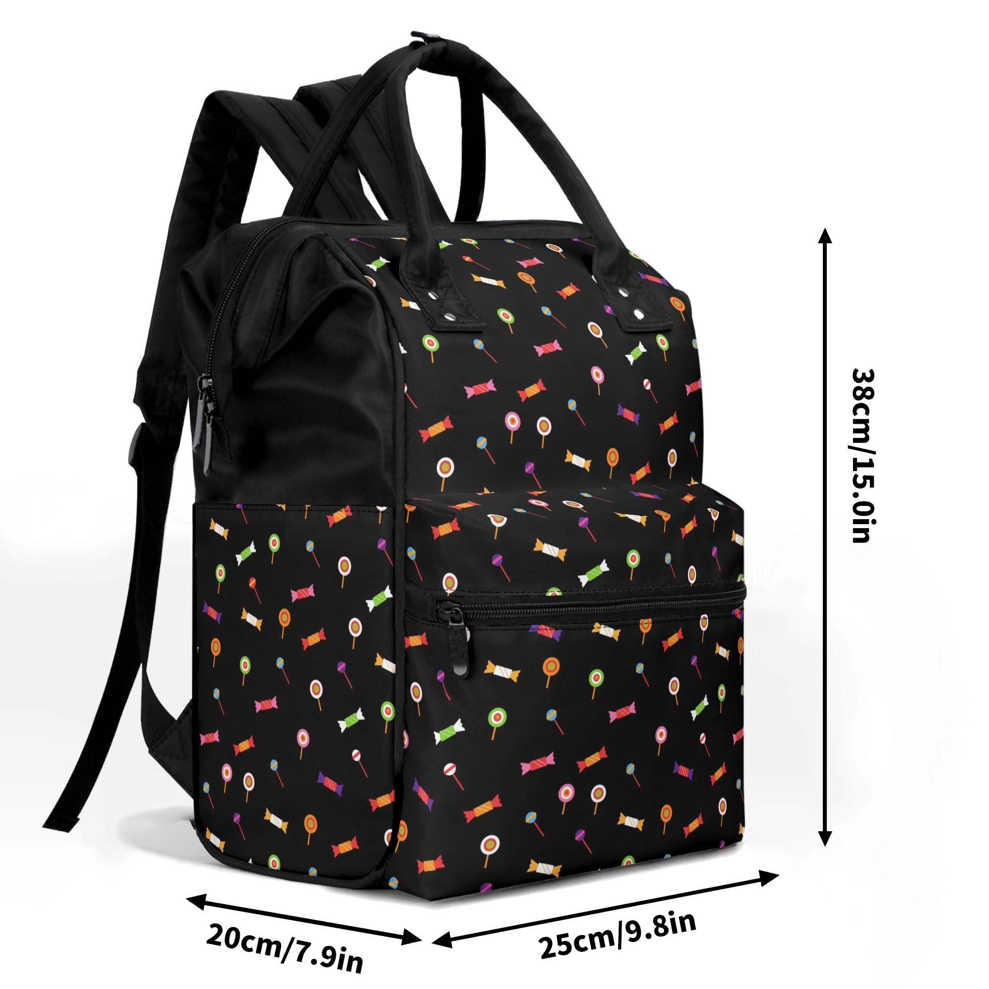 Candy Multi Pocket Backpack Multi Pocket Backpack Food Printed Offshore