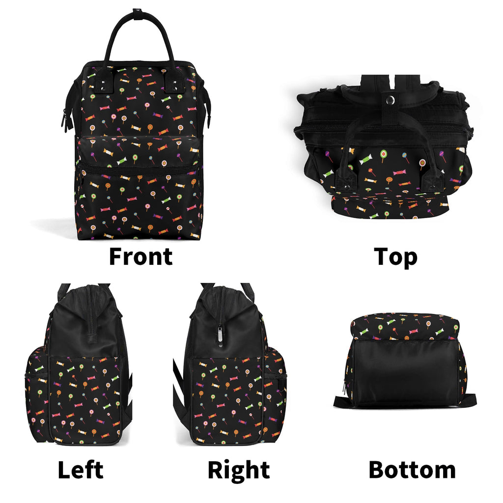 Candy Multi Pocket Backpack Multi Pocket Backpack Food Printed Offshore