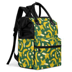 Happy Bananas Multi Pocket Backpack Multi Pocket Backpack Food Printed Offshore