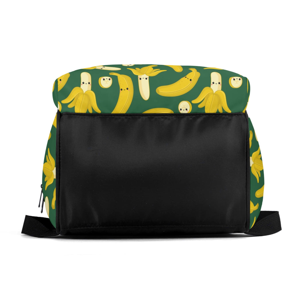 Happy Bananas Multi Pocket Backpack Multi Pocket Backpack Food Printed Offshore
