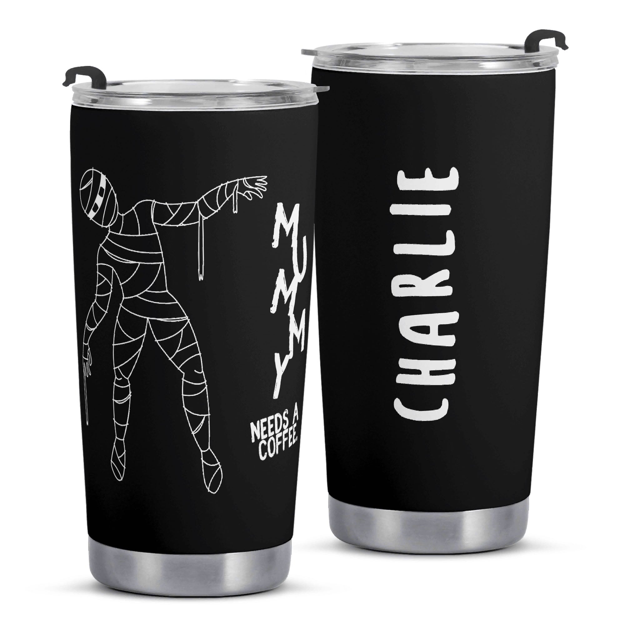 Personalised - Mummy Needs A Coffee - Stainless Steel 20oz Travel Mug Personalised 20oz Travel Mug Coffee Mum Printed Offshore