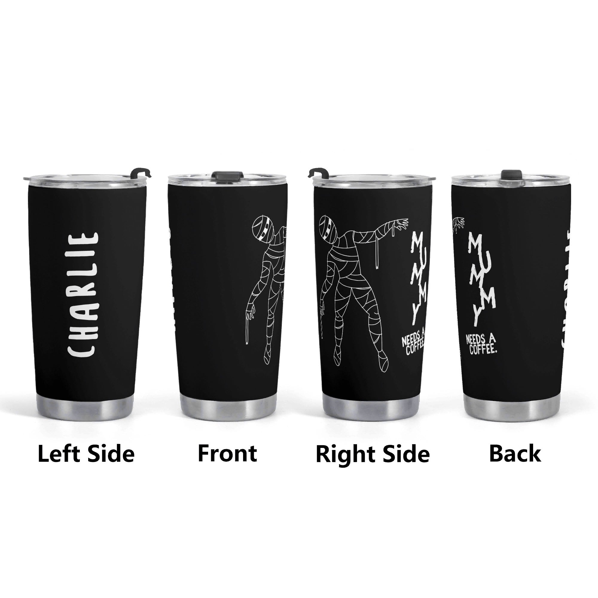 Personalised - Mummy Needs A Coffee - Stainless Steel 20oz Travel Mug Personalised 20oz Travel Mug Coffee Mum Printed Offshore