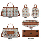 Personalised Pretty Moths And Butterflies Foldable Travel Bag Personalised Foldable Travel Bag animal Printed Offshore