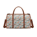 Personalised Pretty Moths And Butterflies Foldable Travel Bag Brown Personalised Foldable Travel Bag animal Printed Offshore