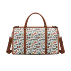 Personalised Pretty Moths And Butterflies Foldable Travel Bag Brown Personalised Foldable Travel Bag animal Printed Offshore