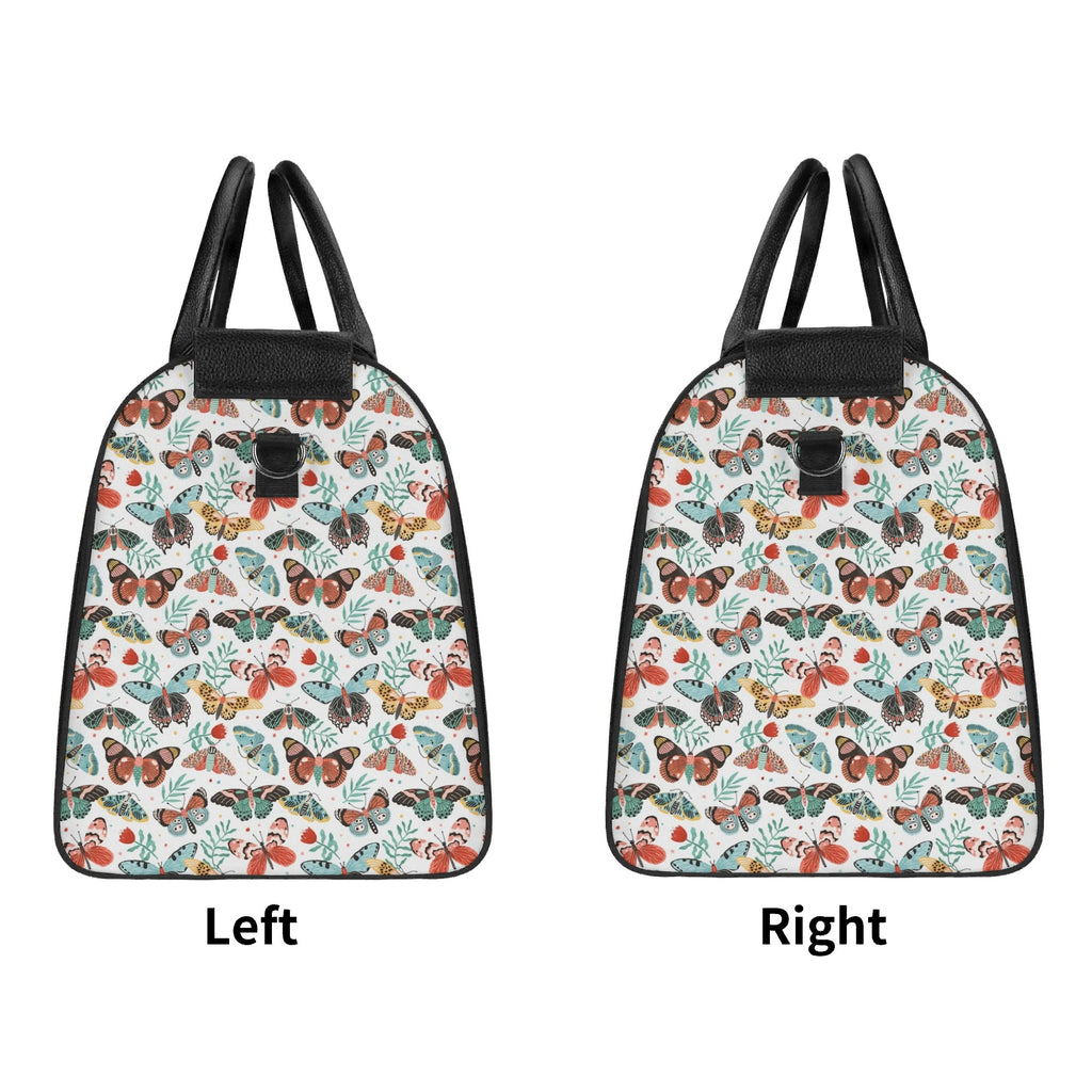 Personalised Pretty Moths And Butterflies Foldable Travel Bag Personalised Foldable Travel Bag animal Printed Offshore
