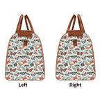 Personalised Pretty Moths And Butterflies Foldable Travel Bag Personalised Foldable Travel Bag animal Printed Offshore
