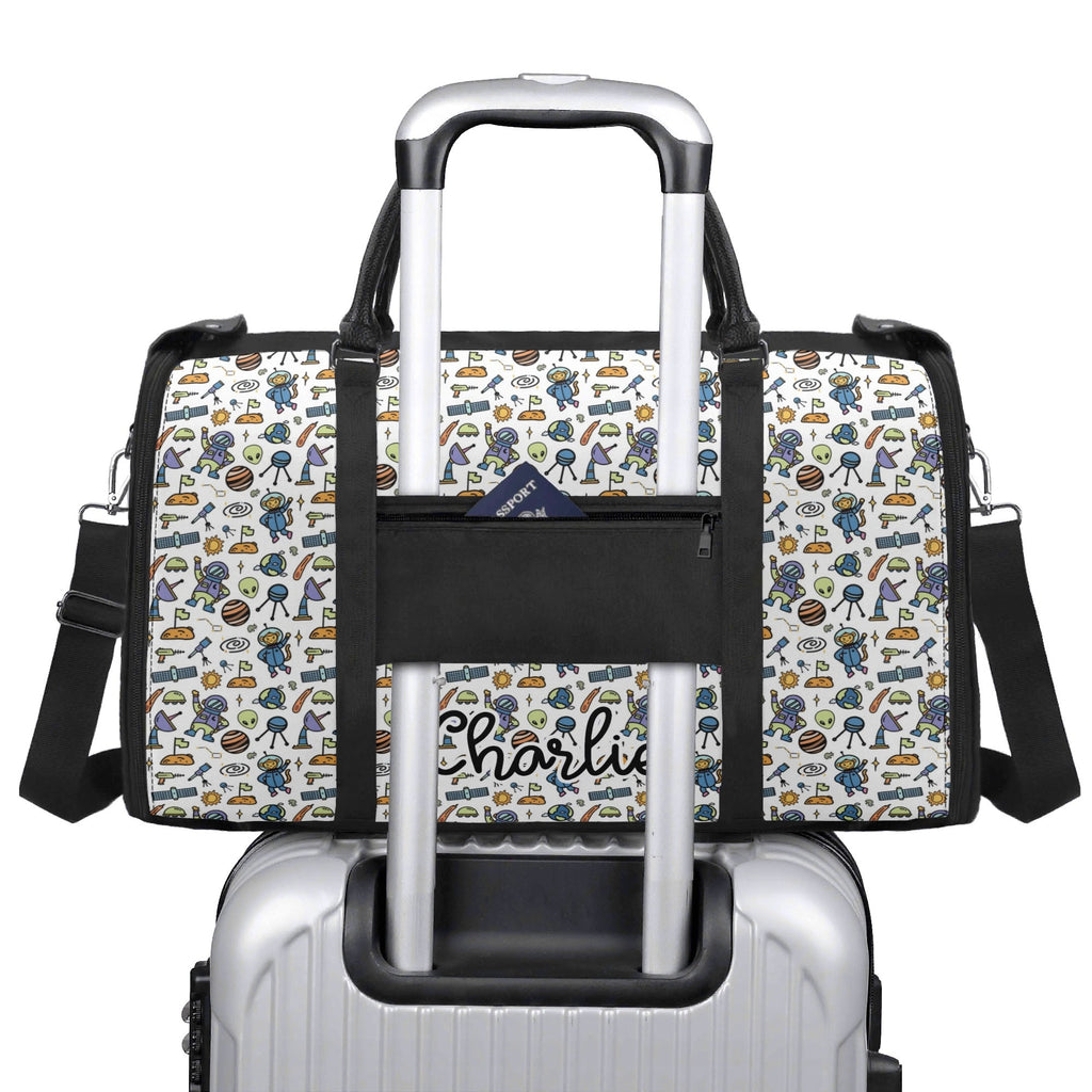 Personalised All About Space Foldable Travel Bag Personalised Foldable Travel Bag Printed Offshore Space
