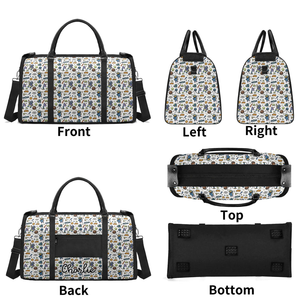 Personalised All About Space Foldable Travel Bag Personalised Foldable Travel Bag Printed Offshore Space