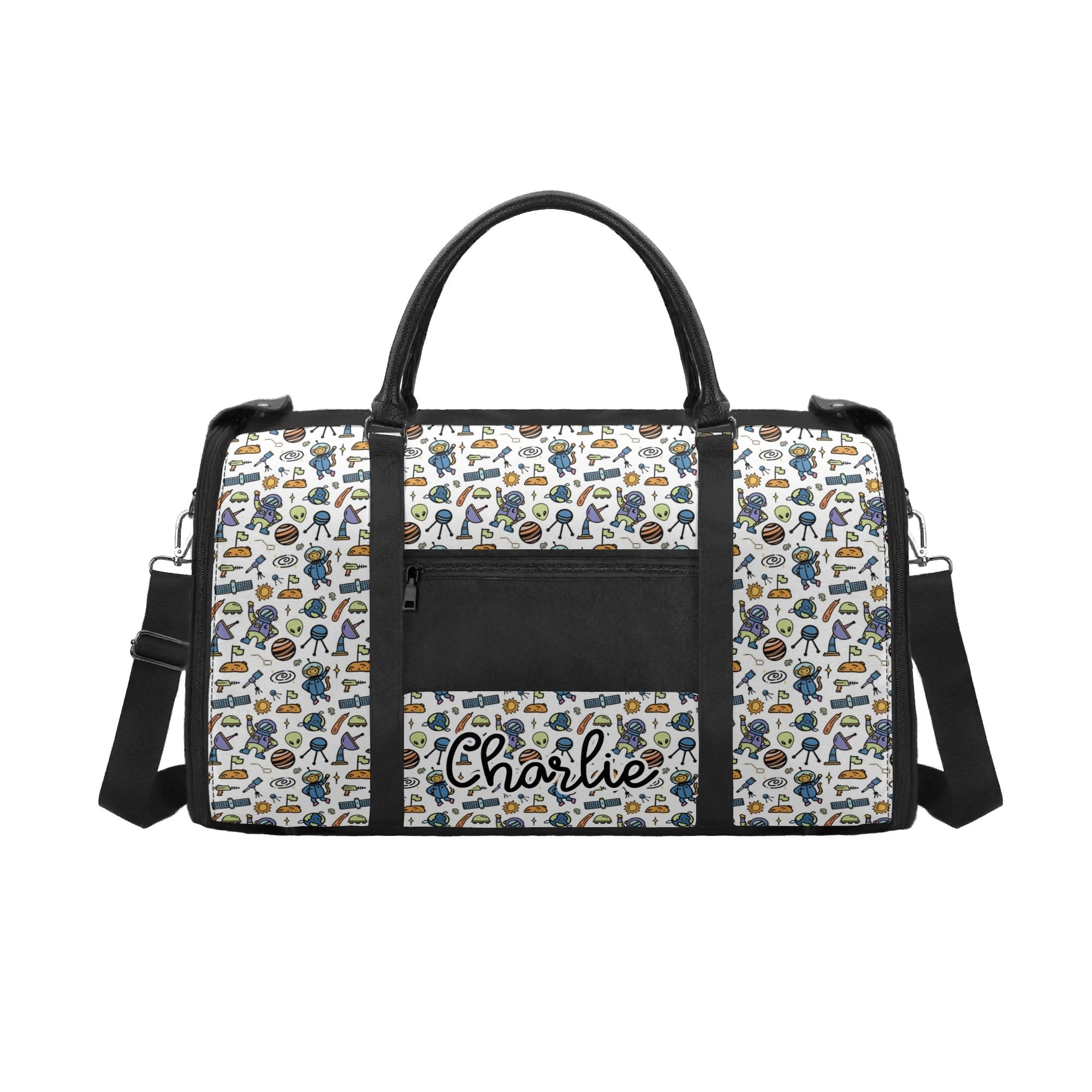 Personalised All About Space Foldable Travel Bag Personalised Foldable Travel Bag Printed Offshore Space