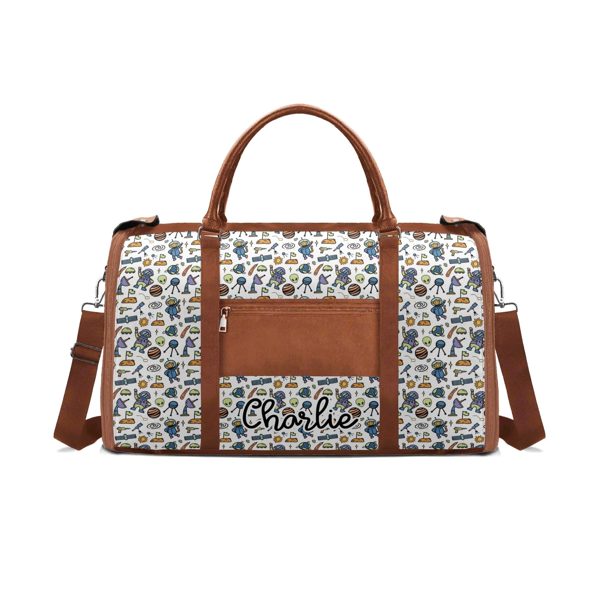 Personalised All About Space Foldable Travel Bag Personalised Foldable Travel Bag Printed Offshore Space