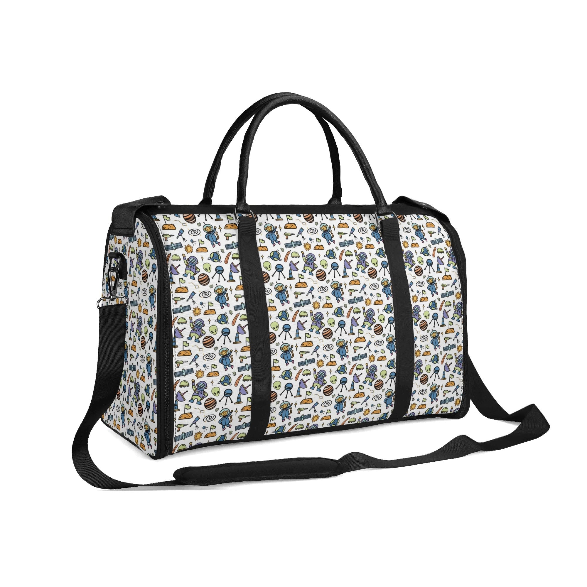 Personalised All About Space Foldable Travel Bag Personalised Foldable Travel Bag Printed Offshore Space