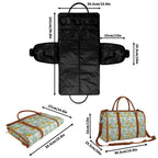 Personalised Tropical Flowers And Leaves Foldable Travel Bag Personalised Foldable Travel Bag Plants Printed Offshore