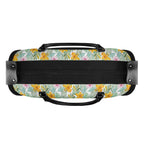 Personalised Tropical Flowers And Leaves Foldable Travel Bag Personalised Foldable Travel Bag Plants Printed Offshore
