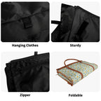Personalised Delicate Frangipani Foldable Travel Bag Personalised Foldable Travel Bag Plants Printed Offshore