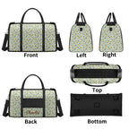 Personalised Delicate Frangipani Foldable Travel Bag Personalised Foldable Travel Bag Plants Printed Offshore