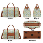 Personalised Delicate Frangipani Foldable Travel Bag Personalised Foldable Travel Bag Plants Printed Offshore