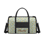 Personalised Delicate Frangipani Foldable Travel Bag Personalised Foldable Travel Bag Plants Printed Offshore