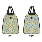 Personalised Delicate Frangipani Foldable Travel Bag Personalised Foldable Travel Bag Plants Printed Offshore