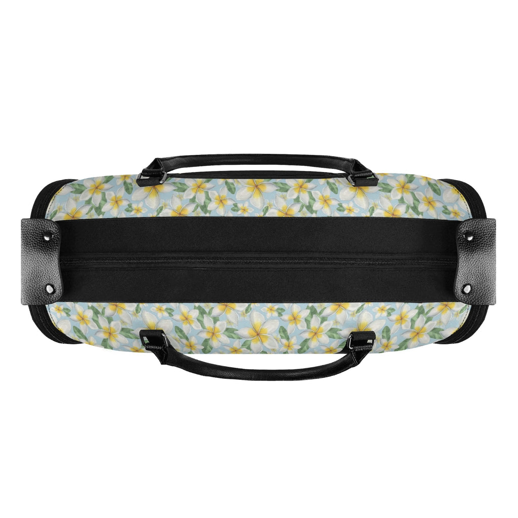 Personalised Delicate Frangipani Foldable Travel Bag Personalised Foldable Travel Bag Plants Printed Offshore