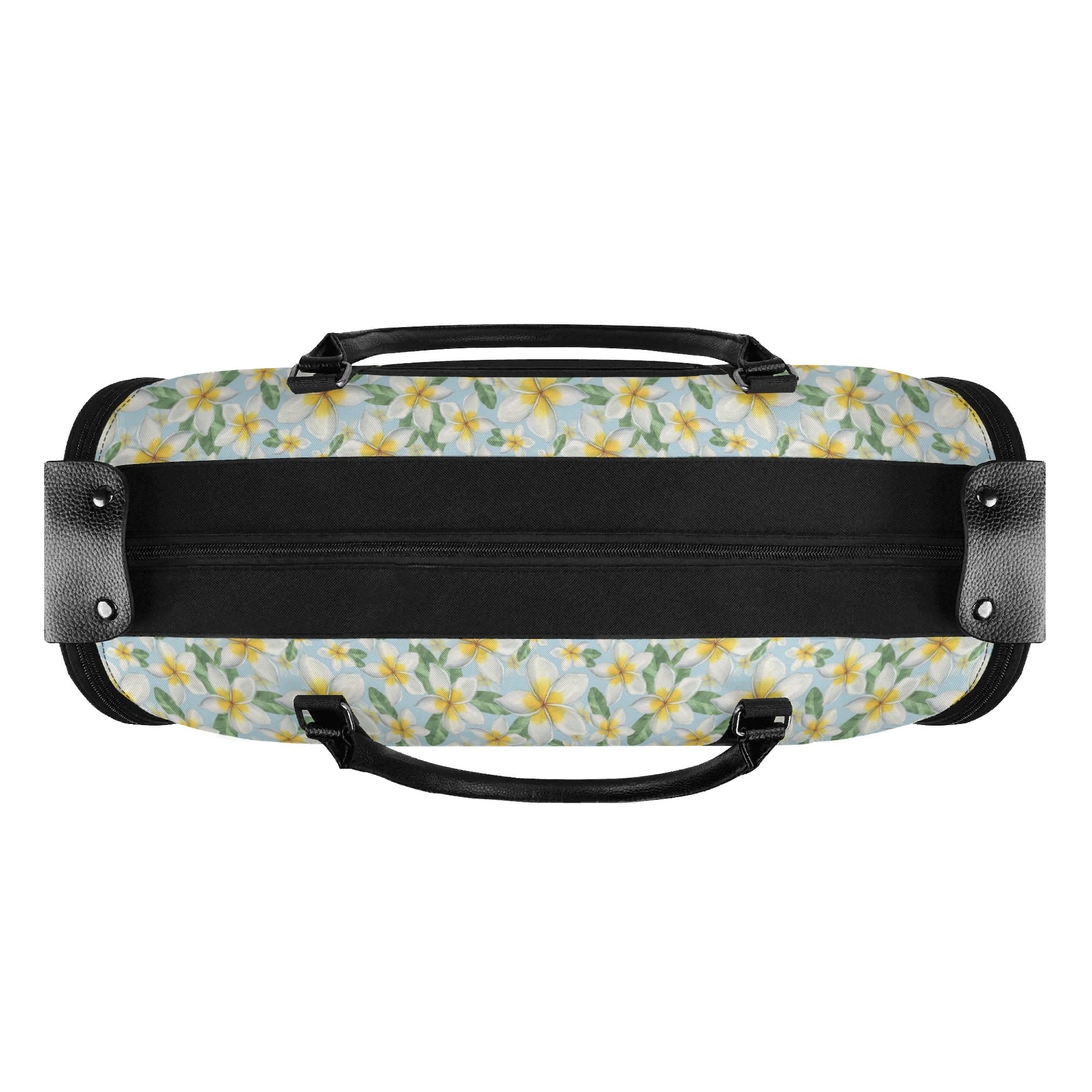 Personalised Delicate Frangipani Foldable Travel Bag Personalised Foldable Travel Bag Plants Printed Offshore
