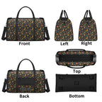 Personalised Dark Butterfly Foldable Travel Bag Personalised Foldable Travel Bag animal Printed Offshore