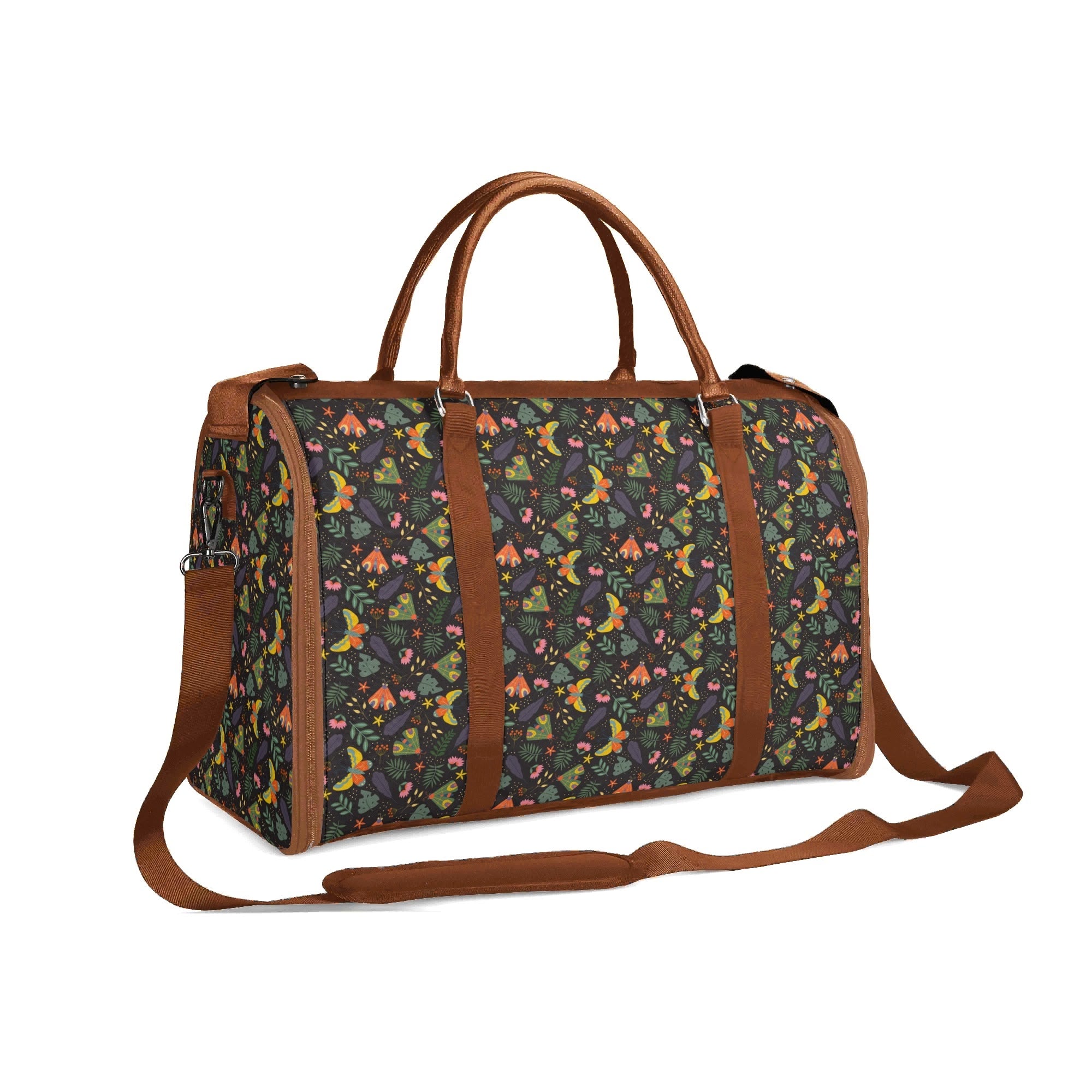 Personalised Dark Butterfly Foldable Travel Bag Personalised Foldable Travel Bag animal Printed Offshore
